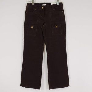 LOFT Marissa Brown Bootleg Corduroy Pants Size 4P